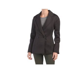 NEW ZARA NEOPRENE EFFECT BLAZER NWT
